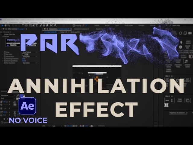 Text Disintegration Effect in After Effects | Trapcode Form Tutorial (No Voice) +Free Project File