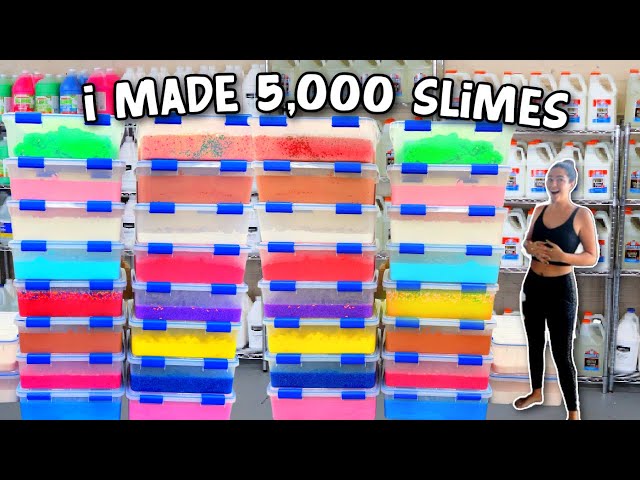 RESTOCK MY SLIME SHOP WITH ME FOR BLACK FRIDAY 2023!!! *i made 5,000 slimes*