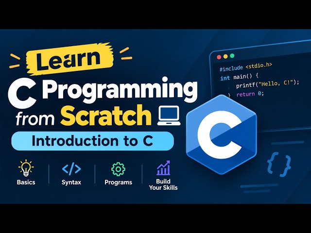 Introduction to C Programming 💻 | Learn C from Scratch 🚀#CProgramming#Coding#LearnC