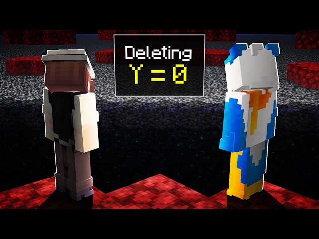 Minecraft, but every 30s, a layer of the world is deleted