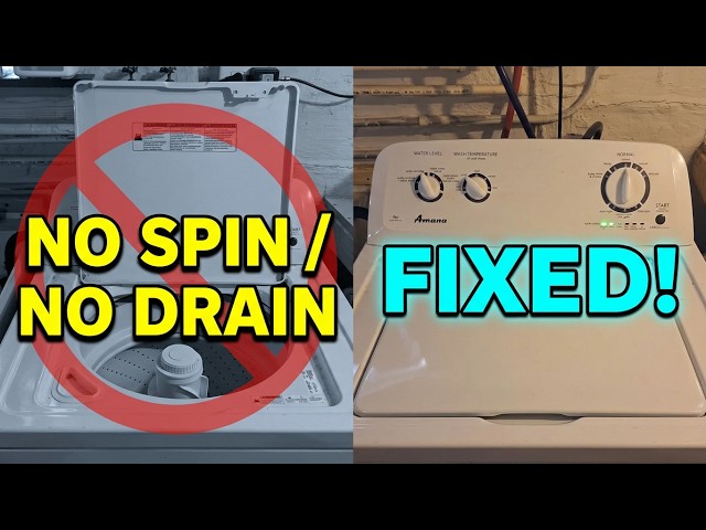 Your Washing Machine Won't Drain?!  Easy Fix! Reset Codes. #amana #washer #amanawasher #madamanadiy