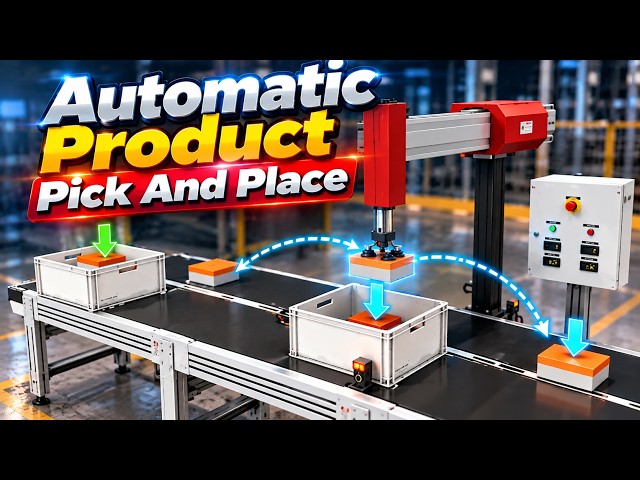 Automatic Product Pick and Place Machine | PLC Automation Project | Automation School
