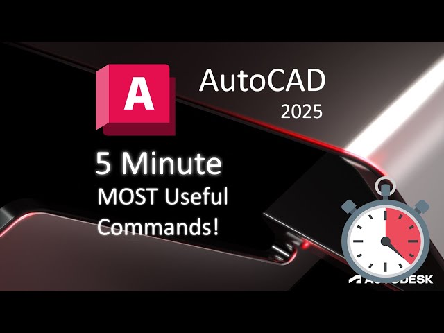 Top 5 MOST Useful Commands in AutoCAD!