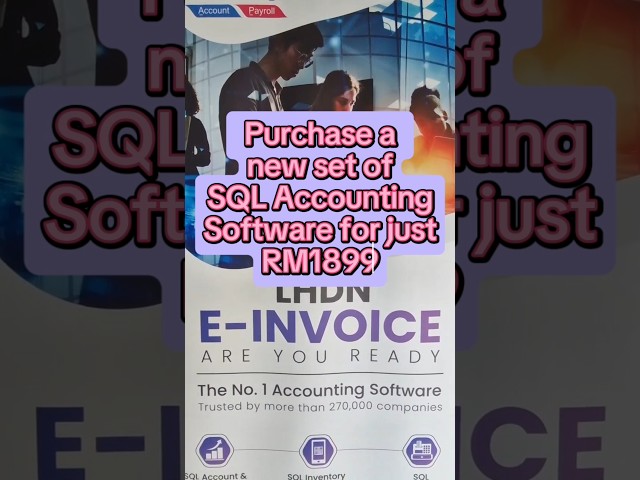 Purchase a new set SQL ACCOUNTING SYSTEM
