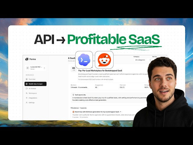 How to Turn APIs Into a Profitable SaaS (Reddit Scraper Example / Step-by-Step)