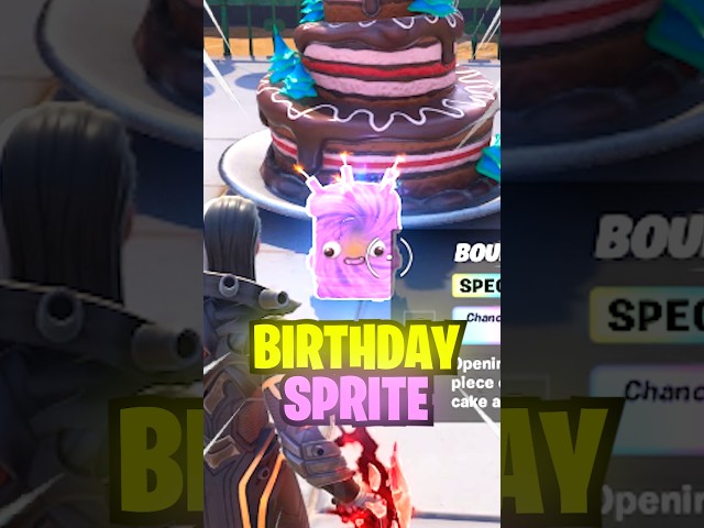 How to Find *NEW* BIRTHDAY Sprite in Fortnite!