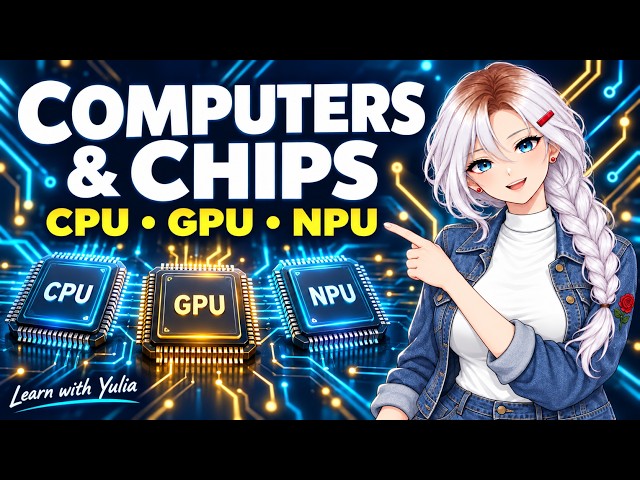 How Computers Work: CPUs, GPUs, NPUs & Modern Chips | Learn with Yulia