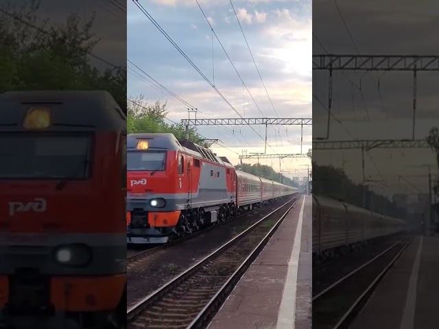 Russian passenger #train Moskva-Kirov #ep2k #railway