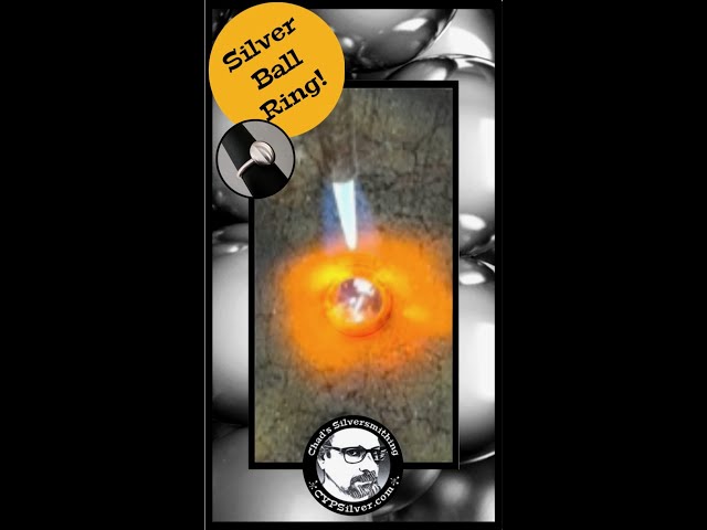 Silver Ball Ring from Scrap