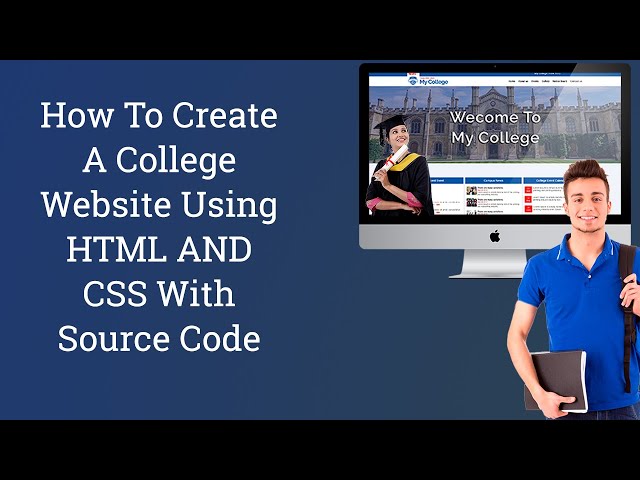 How To Create A College Website Using HTML AND CSS With Source Code