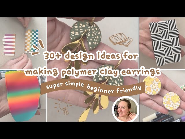 Polymer Clay Earring inspiration | compilation 30+ design ideas | tutorials 