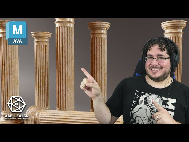 Maya Tutorial | How to model a Greek Column in 5 min!