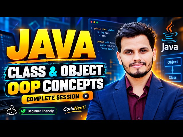 Class and Object in Java | OOPs Masterclass: Classes, Objects & Methods | #java | #coding
