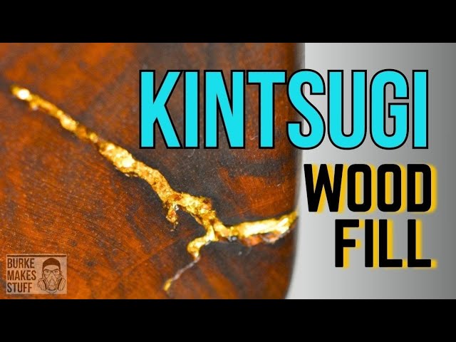 Kintsugi Wood Repair – How I Fixed Furniture with Gold!