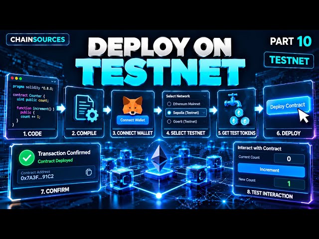 How to Deploy a Smart Contract on Testnet | ChainSources Part 10