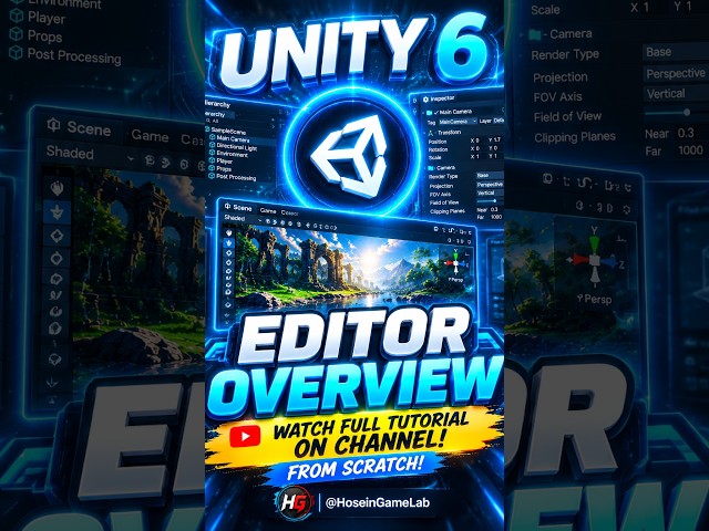 Unity 6 Editor Explained in 30 Seconds 🎮