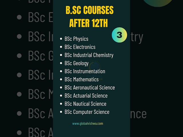 Top B.Sc Courses After 12th Science🔥3 | PCB & PCM Career Options | Best Courses List 2026 #after12th