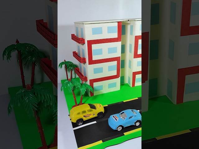 Apartment Model For School Projects/ Types Of House Model #diy #shorts #schoolproject #house