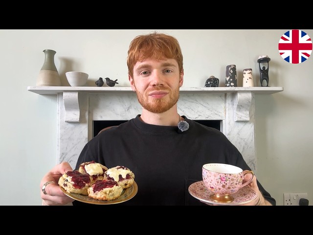 Real English conversation with British afternoon tea
