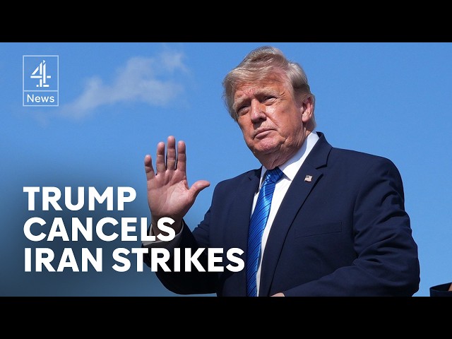 Why has Trump paused new Iran attacks?