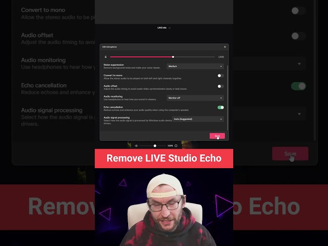 How To Remove Echo In TikTok LIVE Studio