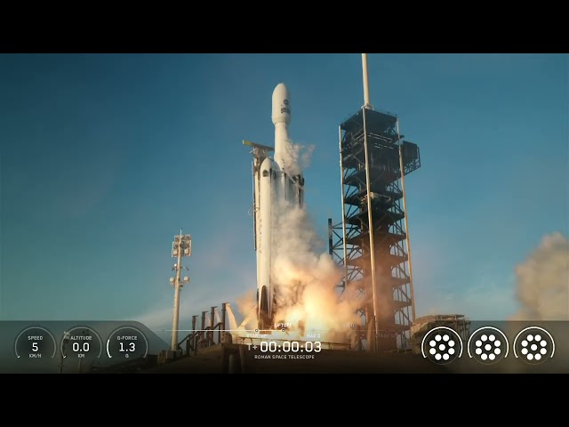 LIFTOFF! SpaceX Falcon Heavy Carrying NASA Roman Space Telescope