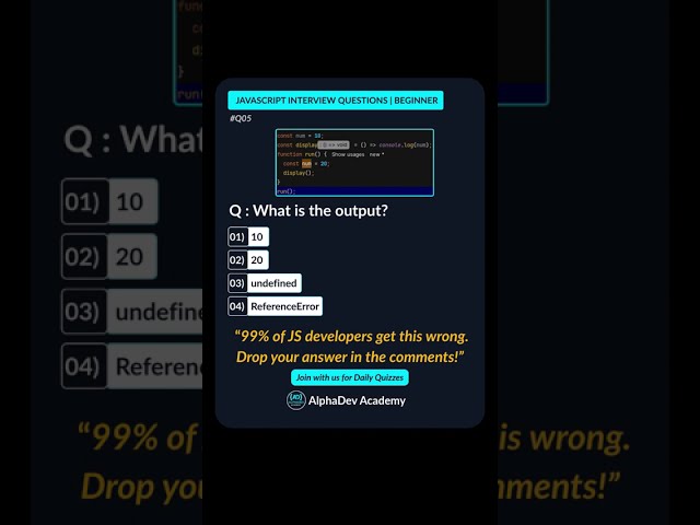 JavaScript Interview questions #05