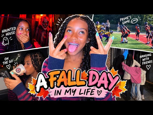 A REALISTIC FALL DAY IN MY LIFE 🍂 | Football, Haunted House & More! 