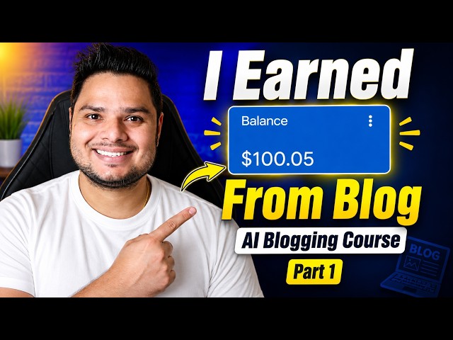 How I Earned $100 From My Blog | AI Blogging Course Part 1 #aiblogging #wordpress #makemoneyonline