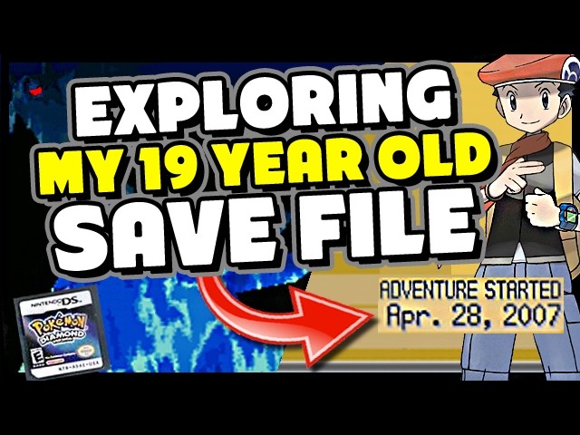 Exploring My 19 YEAR OLD Pokemon Diamond Save File - PokeTips