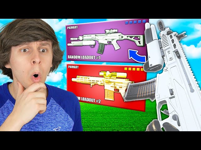 Using CURSED random loadouts until I win in Warzone