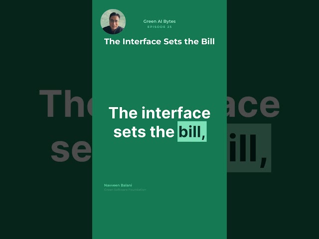 The Interface Sets the AI Bill | Green AI Bytes Ep.25 #shorts #ai #greenai #education