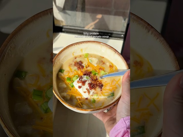 50g Protein Loaded Baked Potato Soup