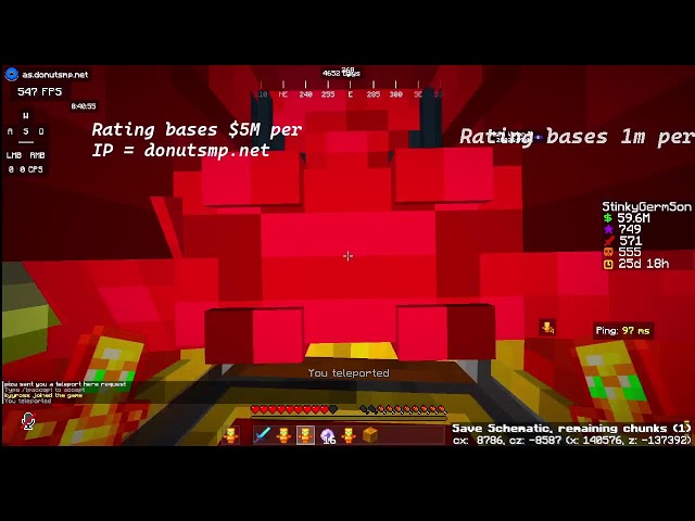 Donut smp live | $1B Lootdrop, Rating bases 25m per