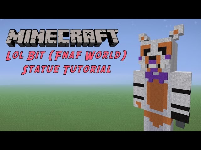 Minecraft Tutorial: LolBit (FNAF World) Statue