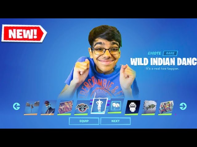 Fortnite Added My Own CUSTOM Emote in The Season 3 BATTLE PASS! (Wild Indian Dance)