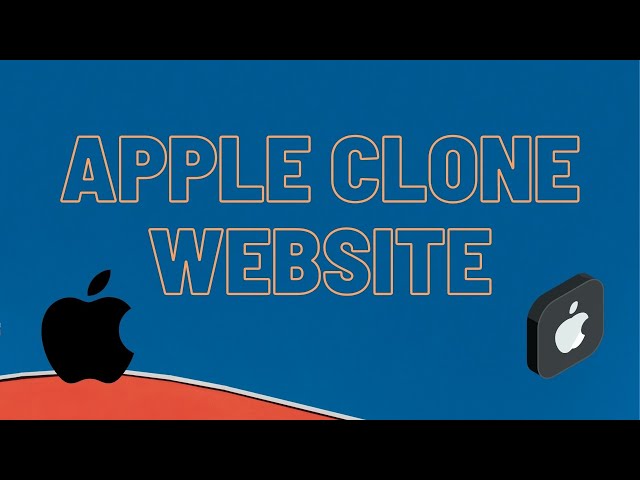 Apple Clone Website using HTML and CSS