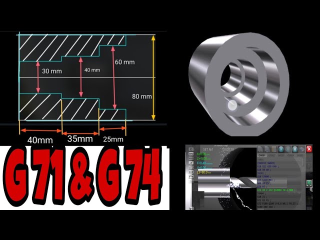 CNC Programming: G74 Drilling Cycle & G71 Boring Cycle Full Details with CNC Machine