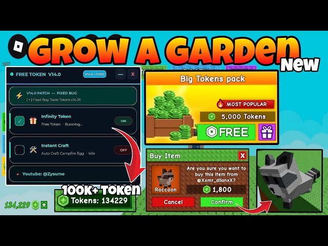 [🎁TOKEN] Grow A Garden Script Latest Infinity Trade Tokens !! Roblox Script || Roblox