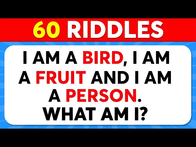 Only a Genius Can Solve These Riddles 🧠✅ Best Brain Teasers & Riddle Quiz 2026
