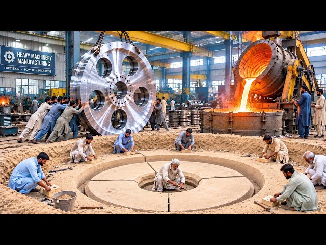 Amazing Giant Gear Manufacturing Process | How Huge Industrial Gears Are Made