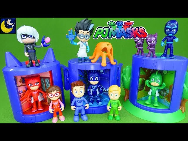 PJ Masks Toys Transforming Headquarters Catboy Gekko Owelette Romeo Luna Girl Night Ninja Play Set