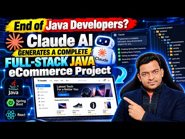 Claude AI Generates a Complete Full-Stack eCommerce Project in Minutes with Spring Boot & React