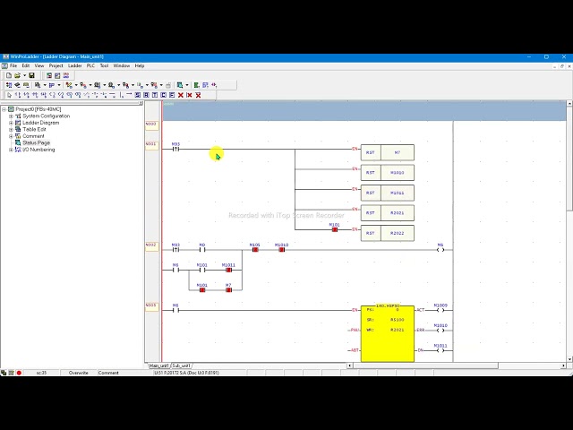 FATEK PLC WINPROLADDER [ ONE CYCLE CONTINUOUS POSITION CONTROL ] PROGRAMMING