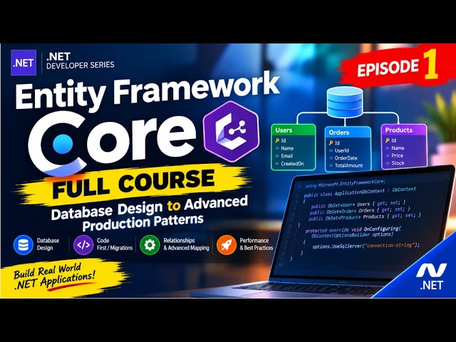 🚀EF Core Masterclass —Database Design, Performance & Advanced Production Patterns- EF CORE EPISODE 1