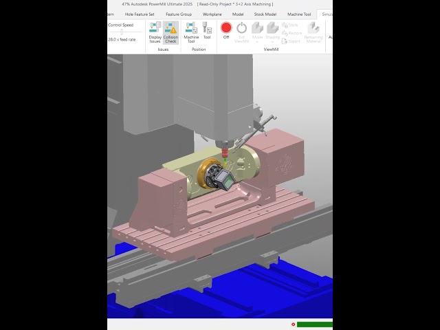 PowerMill 3+2 Axis Machinng #powermill #5axismachining #cnc #cadcam #cncmachining