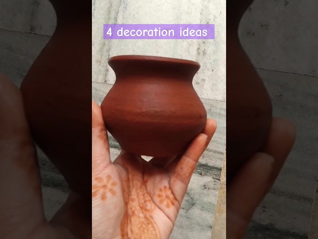 4 decoration ideas for kids #drawing #craft #art #painting #krishna #potdecor #mycraft
