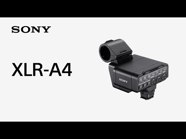 Introducing XLR Adaptor XLR-A4 | Sony | Accessory