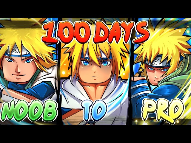 Spent 100 days Going From Noob To MINATO NAMIKAZE In Shindo Life! | Rellgames