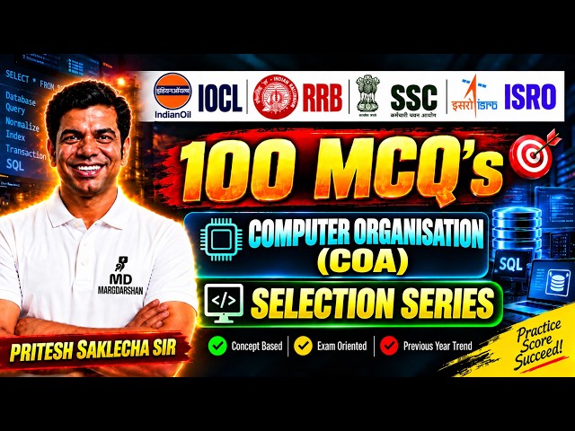 Computer Organisation | Computer Science Engg | GATE, ISRO, SSC IMD & RRB Exam